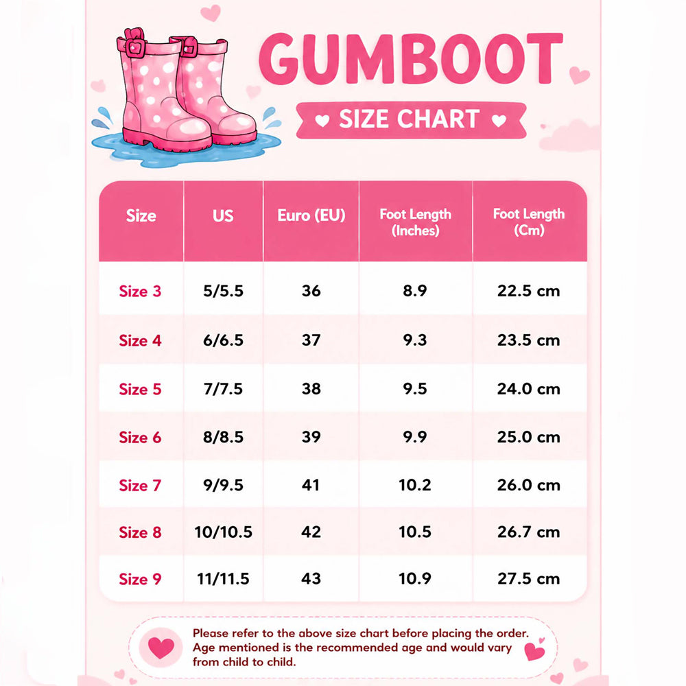 Rain Gumboots - For Teens & Adults