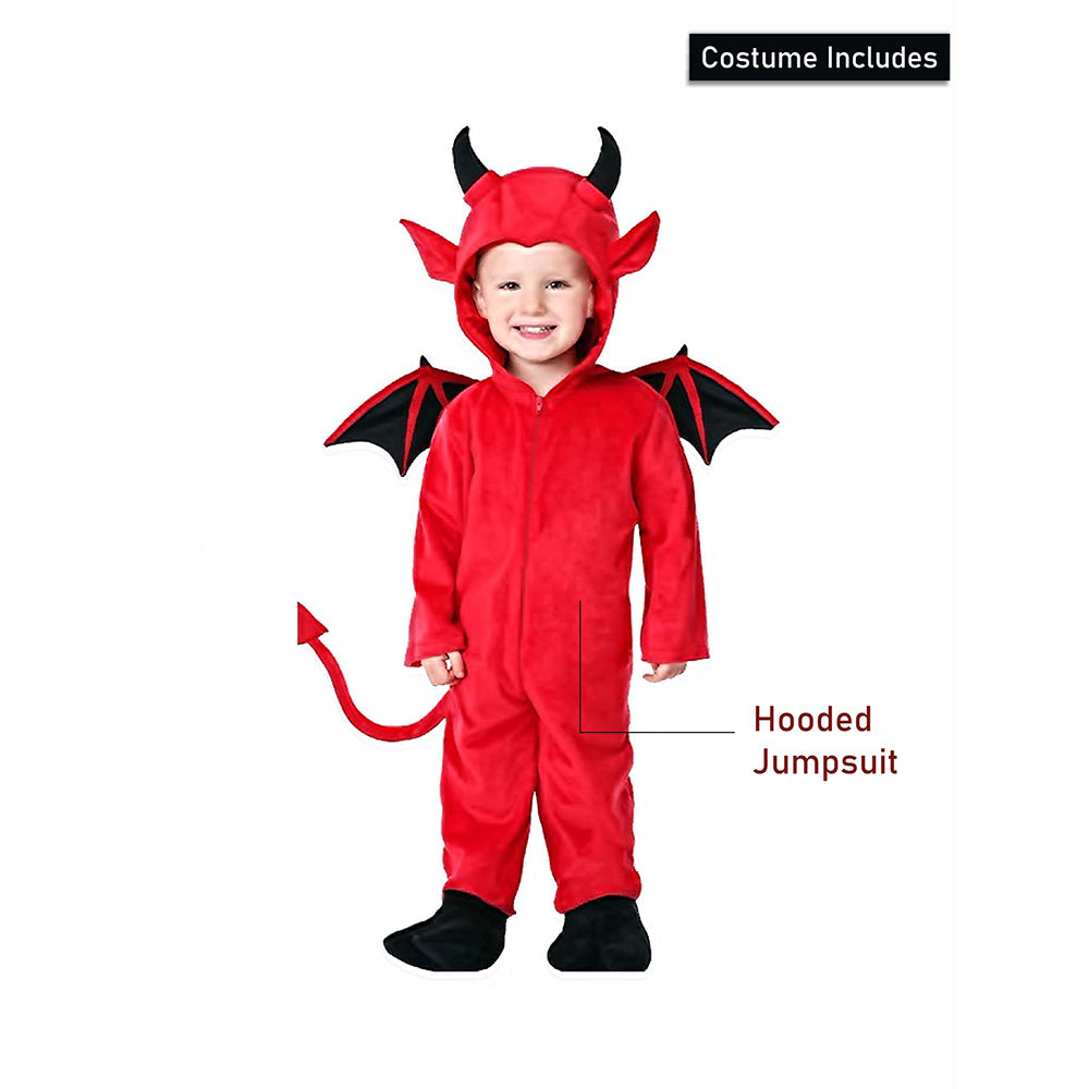 Little Surprise Box, Black Red Devil, Kids Halloween Costume Fancy Dress Up