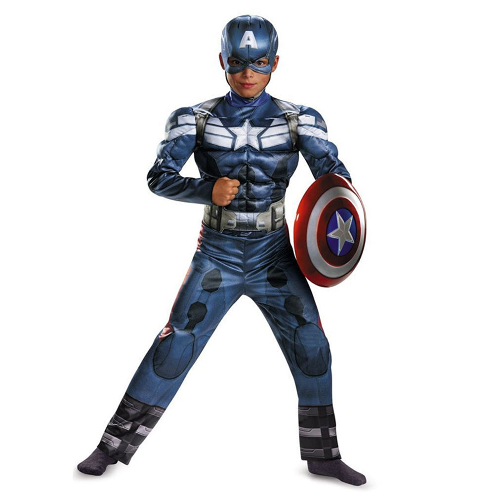 Little Surprise Box,Captain  Superhero ,Kids Halloween Costume Fancy Dress Up