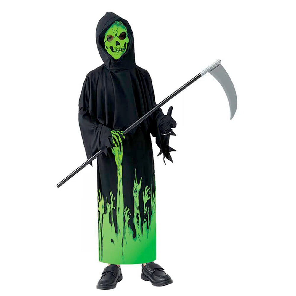 Little Surprise Box,Glow in Dark Spooky Skeleton ,Kids Halloween Costume Fancy Dress Up