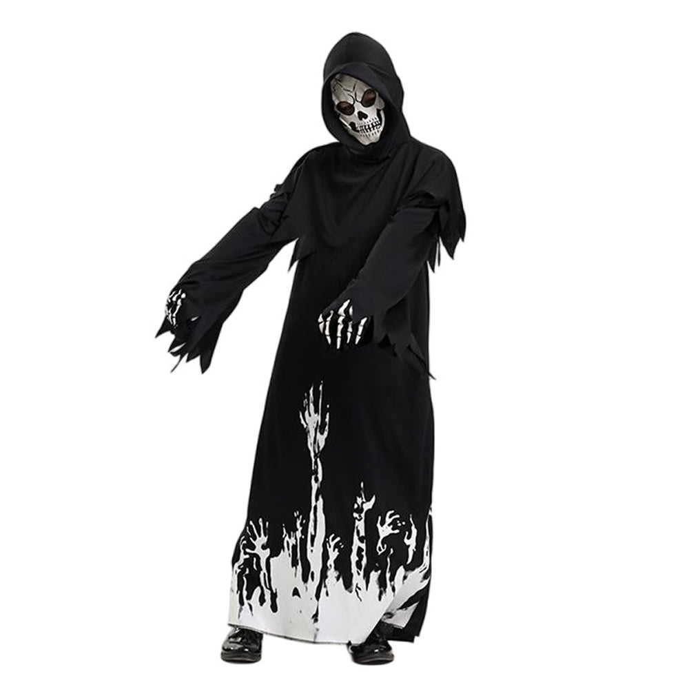 Little Surprise Box,Glow in Dark Spooky Skeleton ,Kids Halloween Costume Fancy Dress Up