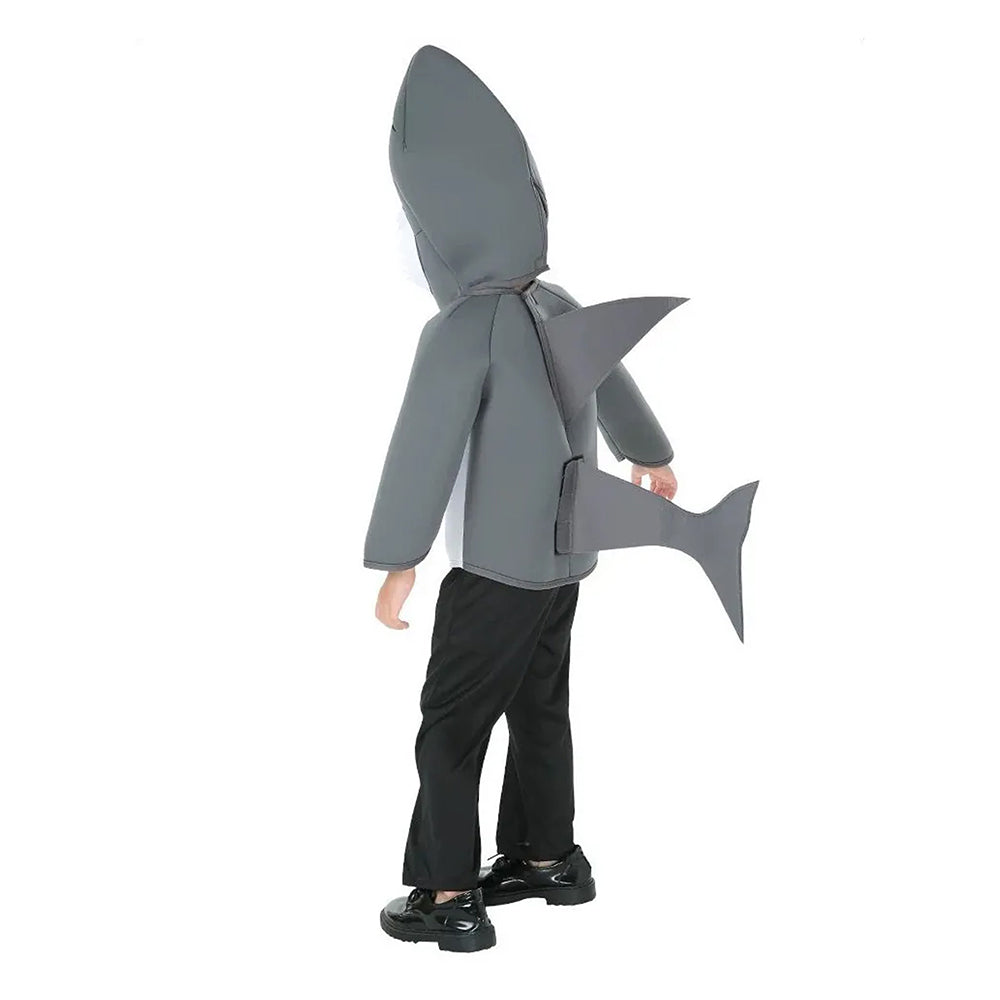 Little Surprise Box,  Grey Baby Shark , Kids Halloween Costume Fancy Dress Up