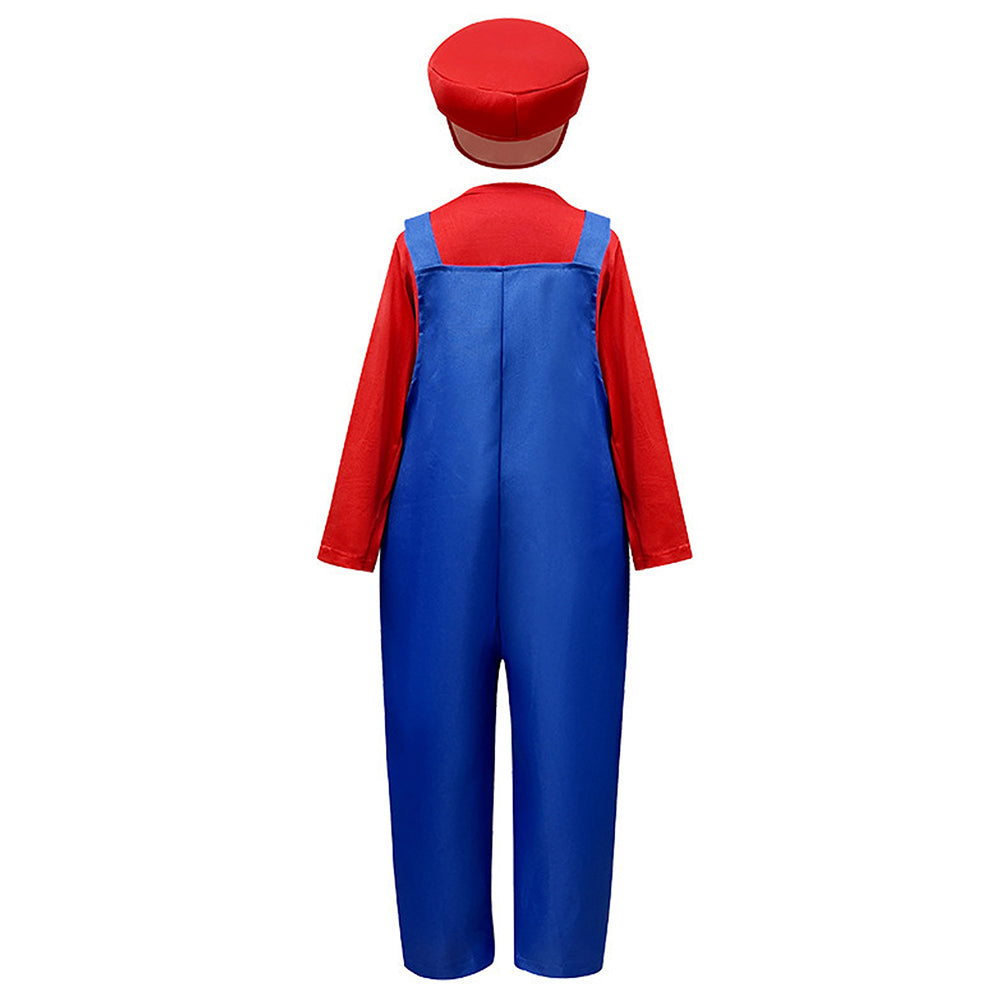 Little Surprise Box, Junior Super Brothers, Plumber Kids Halloween Costume Fancy Dress Up