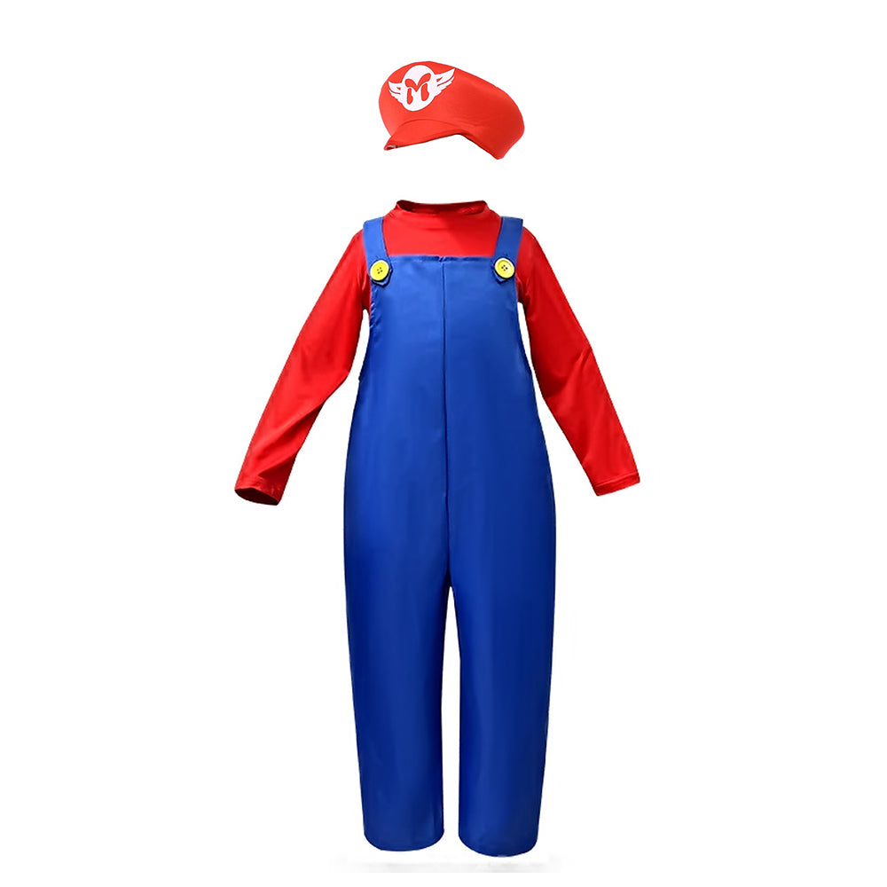 Little Surprise Box, Junior Super Brothers, Plumber Kids Halloween Costume Fancy Dress Up