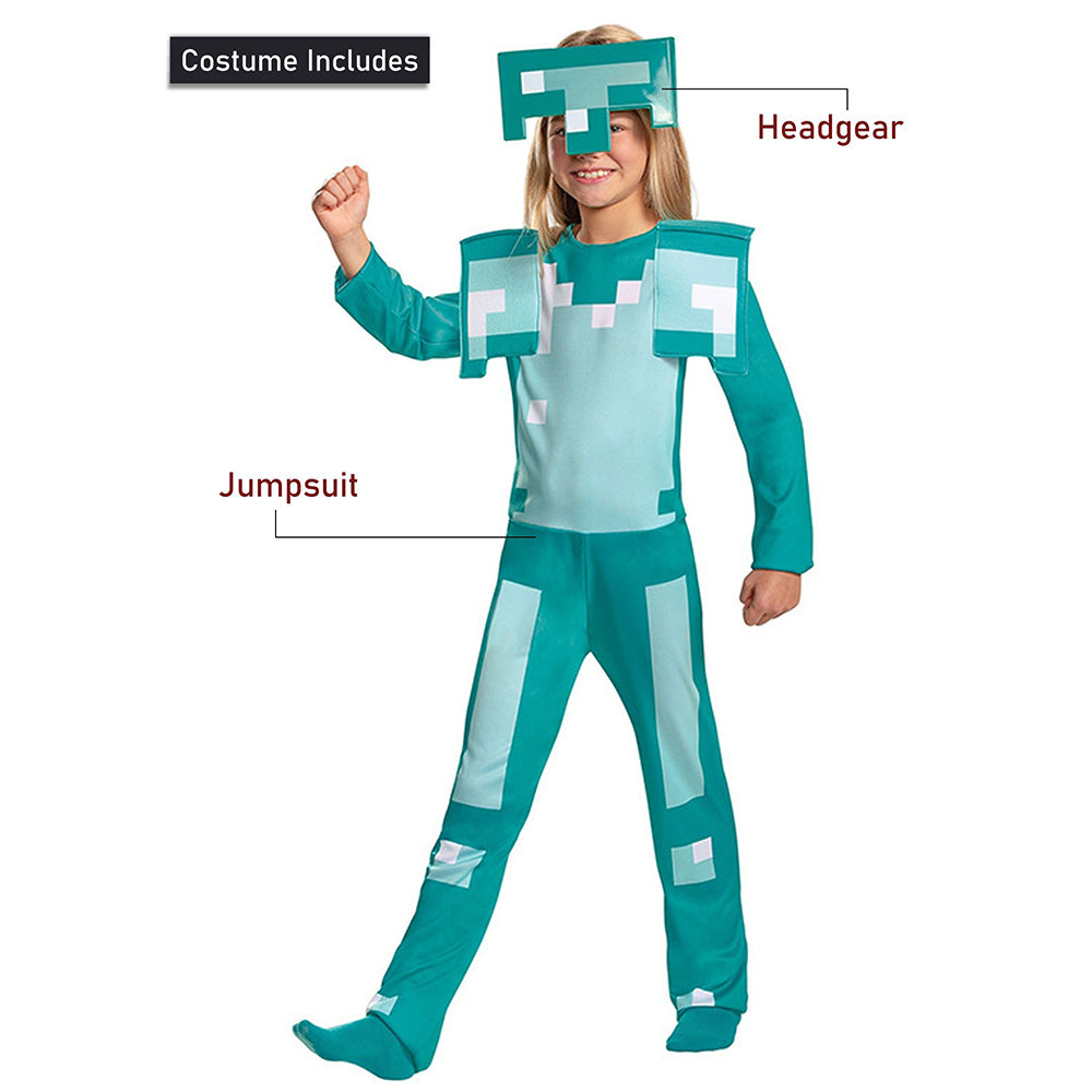 Little Surprise Box,Minecraft Gamer costume,Kids Halloween Costume Fancy Dress Up