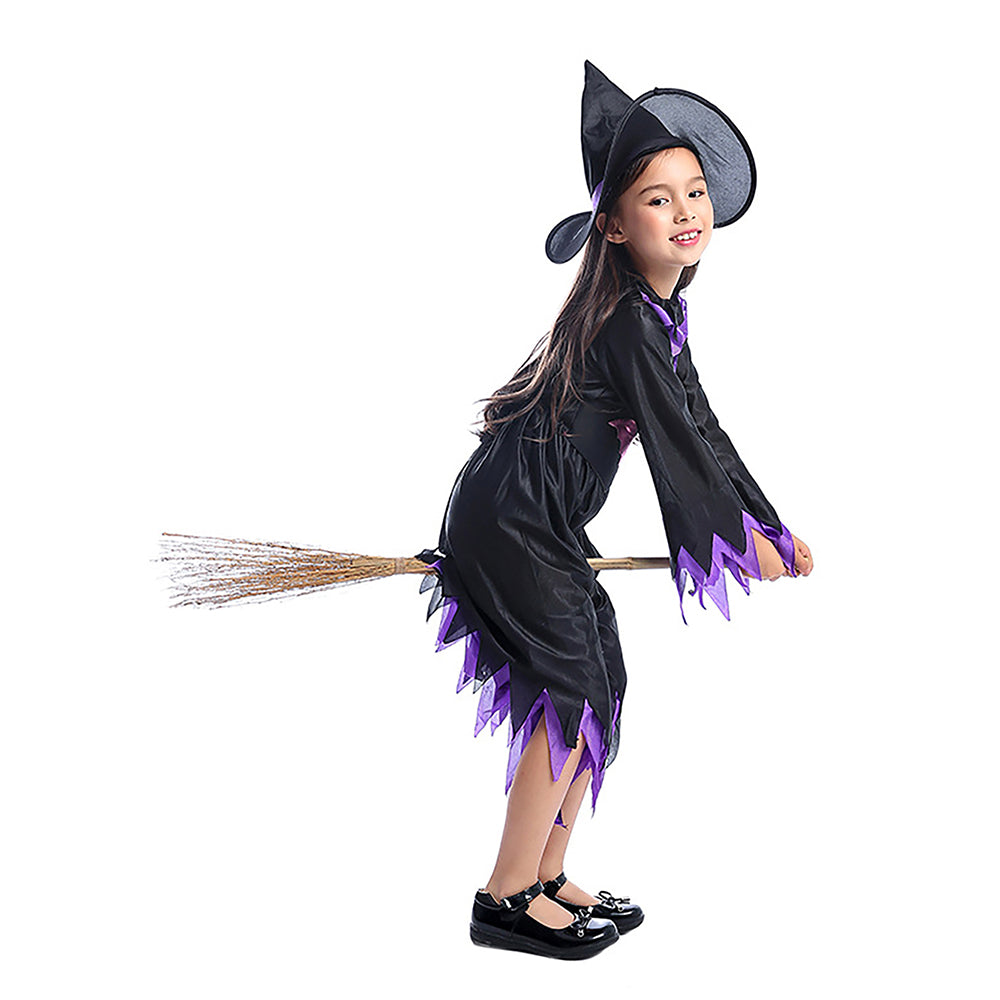 Little Surprise Box Purple Bat Witch Kids Halloween Costume Dress Up