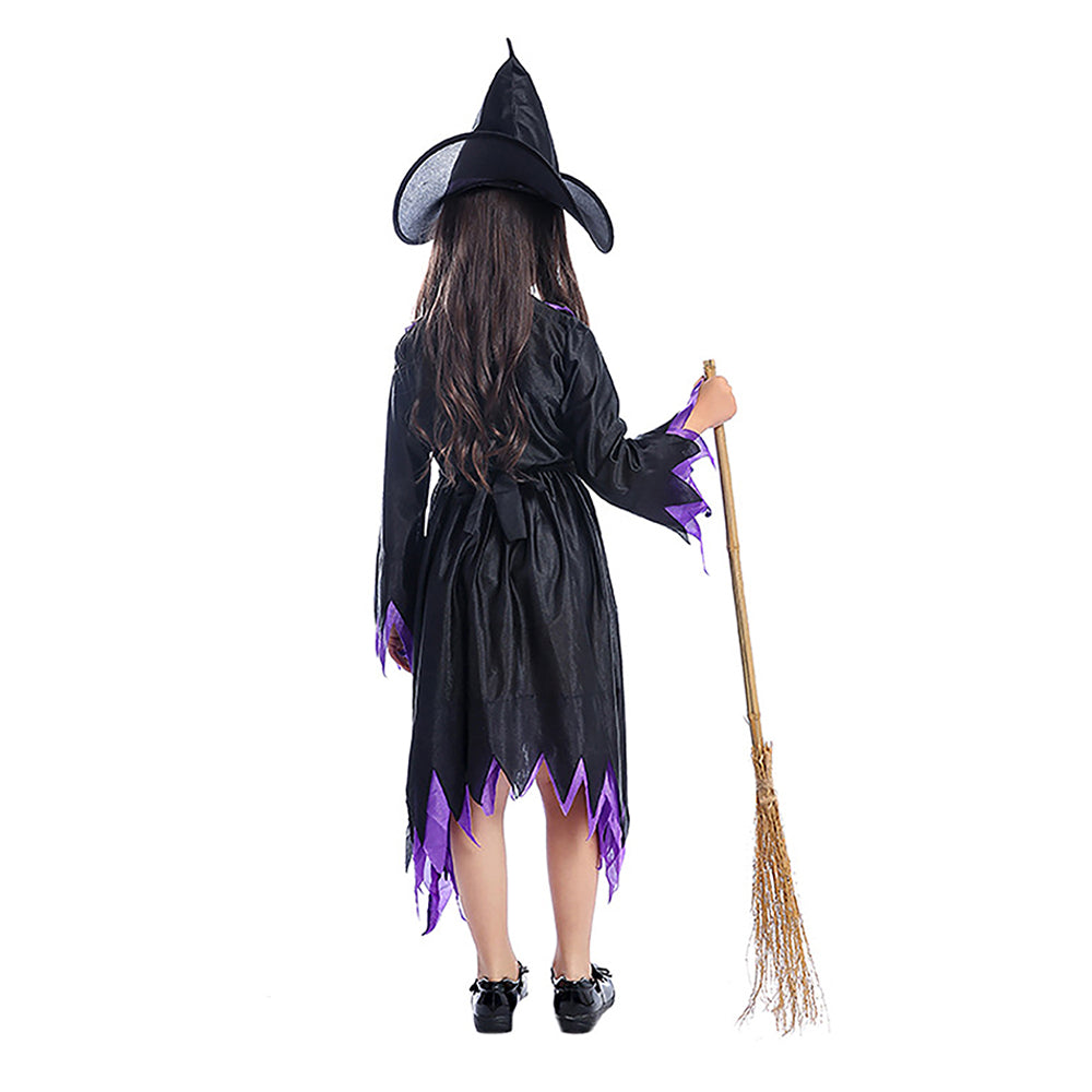 Little Surprise Box Purple Bat Witch Kids Halloween Costume Dress Up