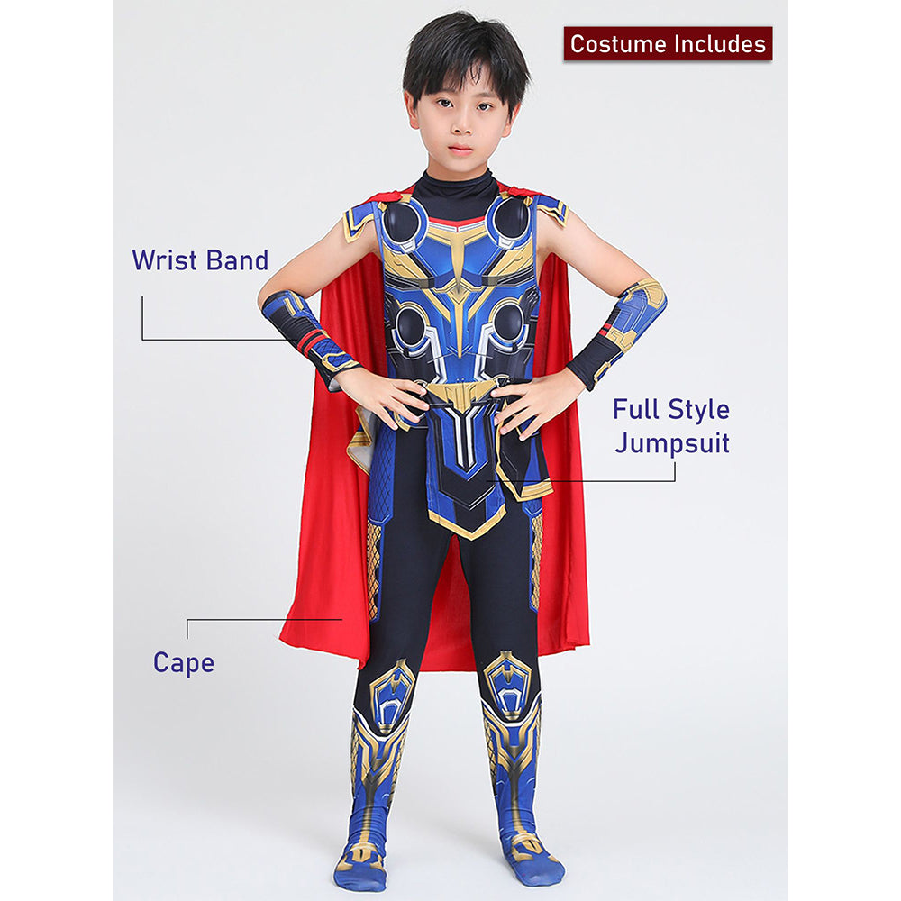 Little Surprise Box,Thunder God Superhero ,Kids Halloween Costume Fancy Dress Up