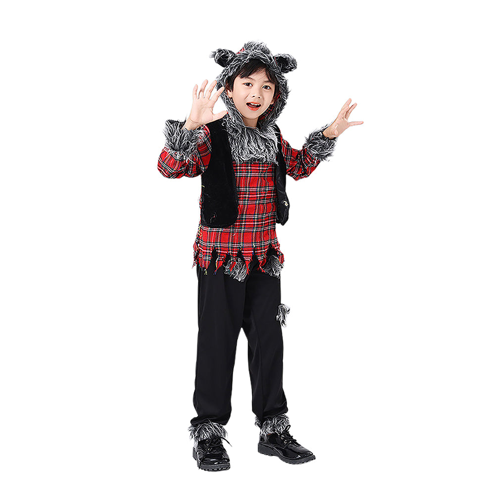 Little Surprise Box Werewolf Theme Kids Halloween Costume Dress Up