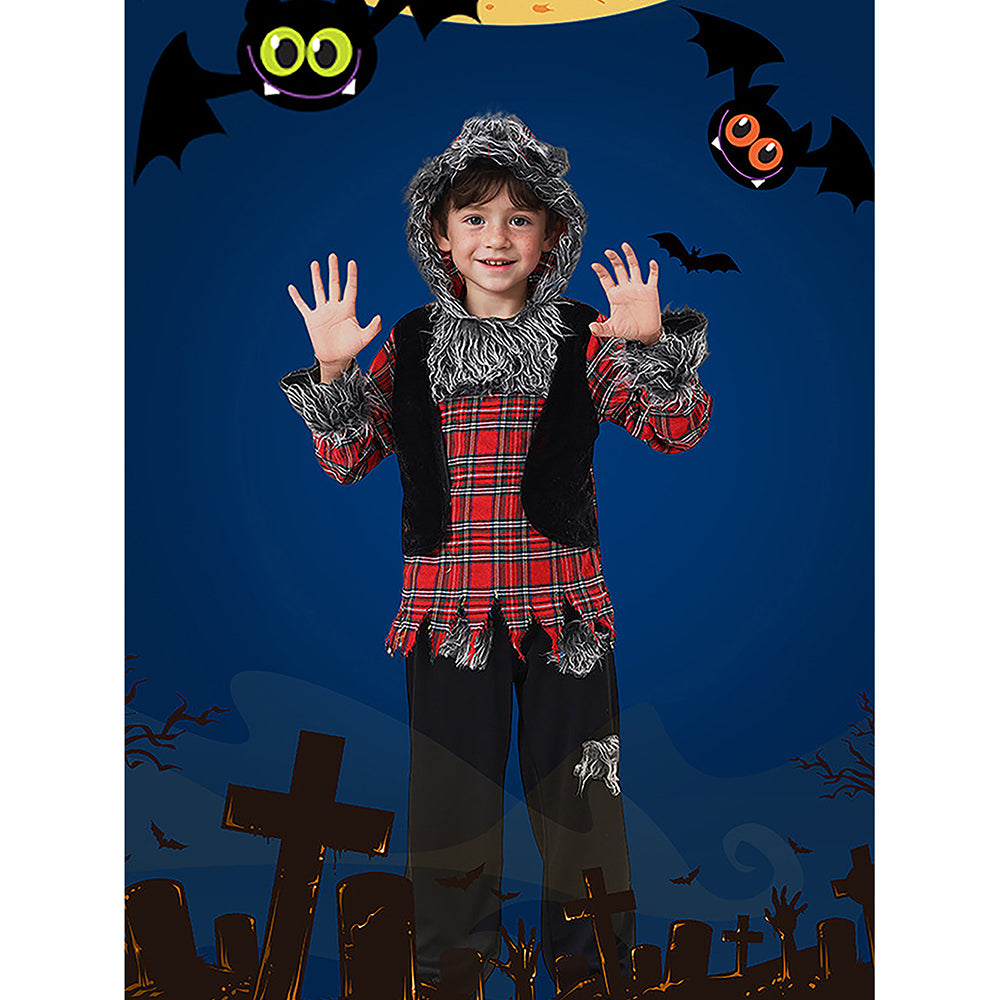 Little Surprise Box Werewolf Theme Kids Halloween Costume Dress Up