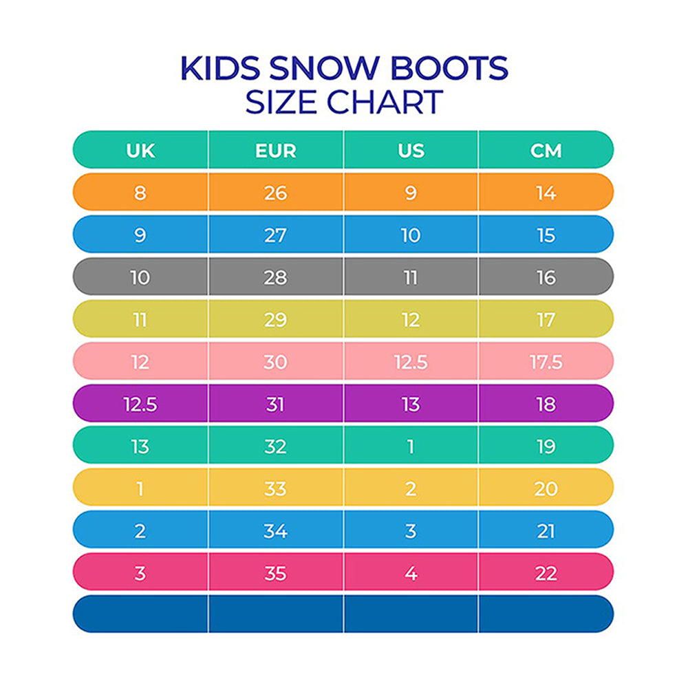 Little Surprise Box, Blue Snowflake Waterproof Winter Snow Boots For Kids For Minus Degree Temperature