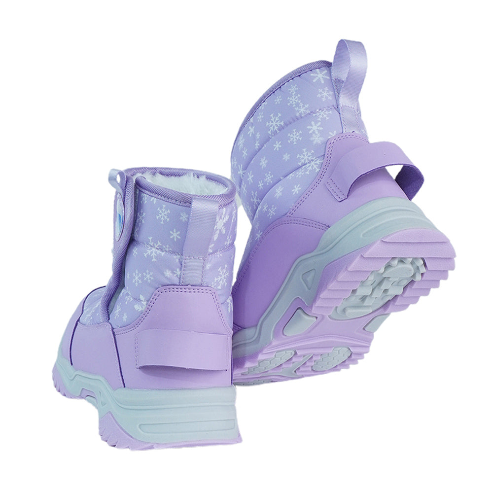 Little Surprise Box, Purple Snowflake Waterproof Winter Snow Boots for Kids for Minus Degree Temperature