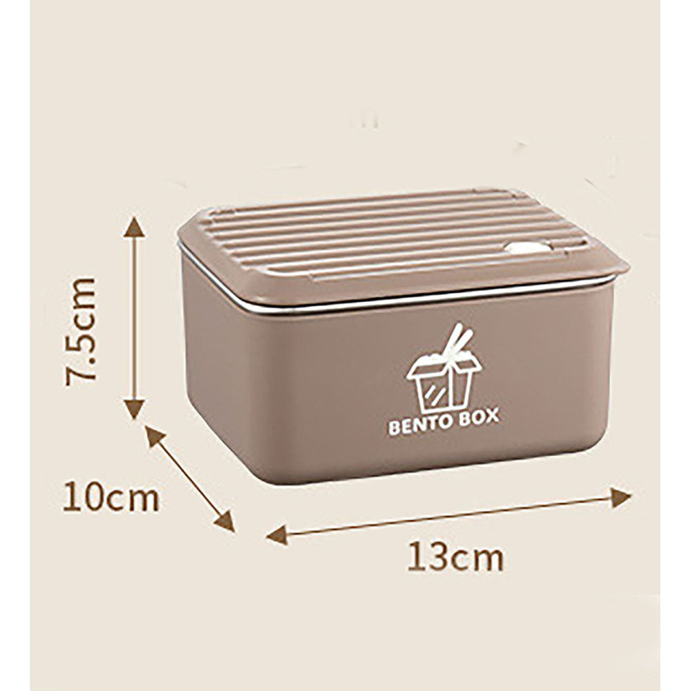 Little Surprise Box, Coffee color 3pcs Bento Stainless Steel Lunch Box Container set with insulated Matching lunch Bag for Kids & Adults