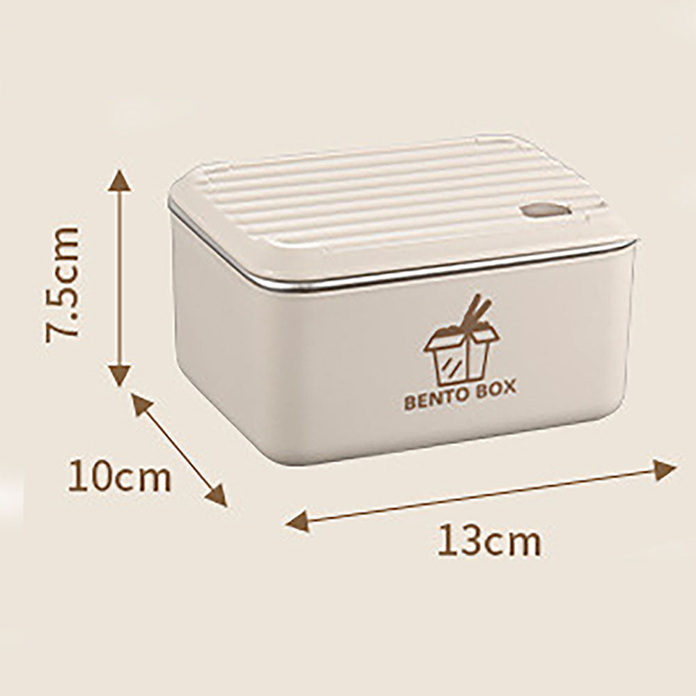 Little Surprise Box , Cream2pcs Bento Stainless Steel Lunch Box Container set with insulated Matching lunch Bag for Kids & Adults