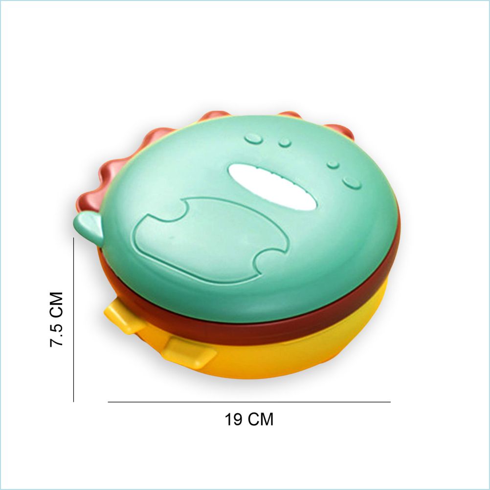 3d Green Munch Monster Stainless Steel Kids Lunch Box