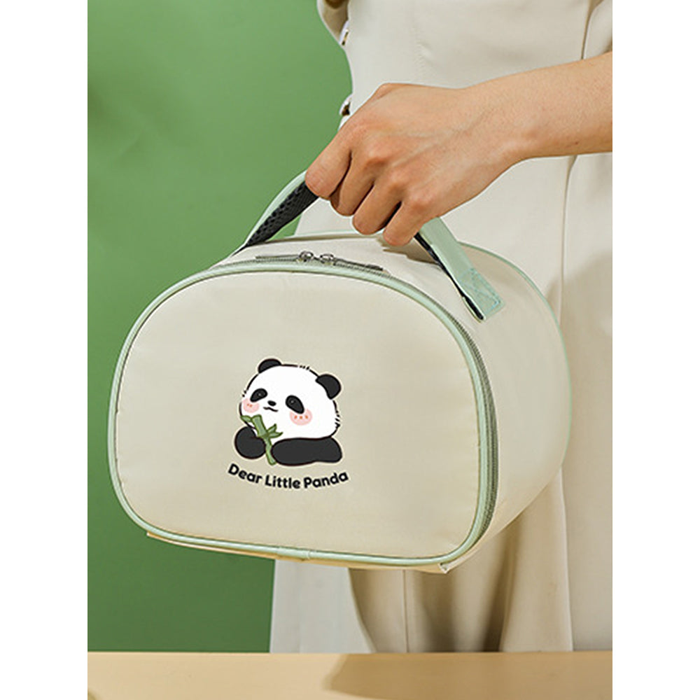 Little Surprise Box Happy Panda ,Dual Handle Soup and Noodles Lunch Box with matching Cover