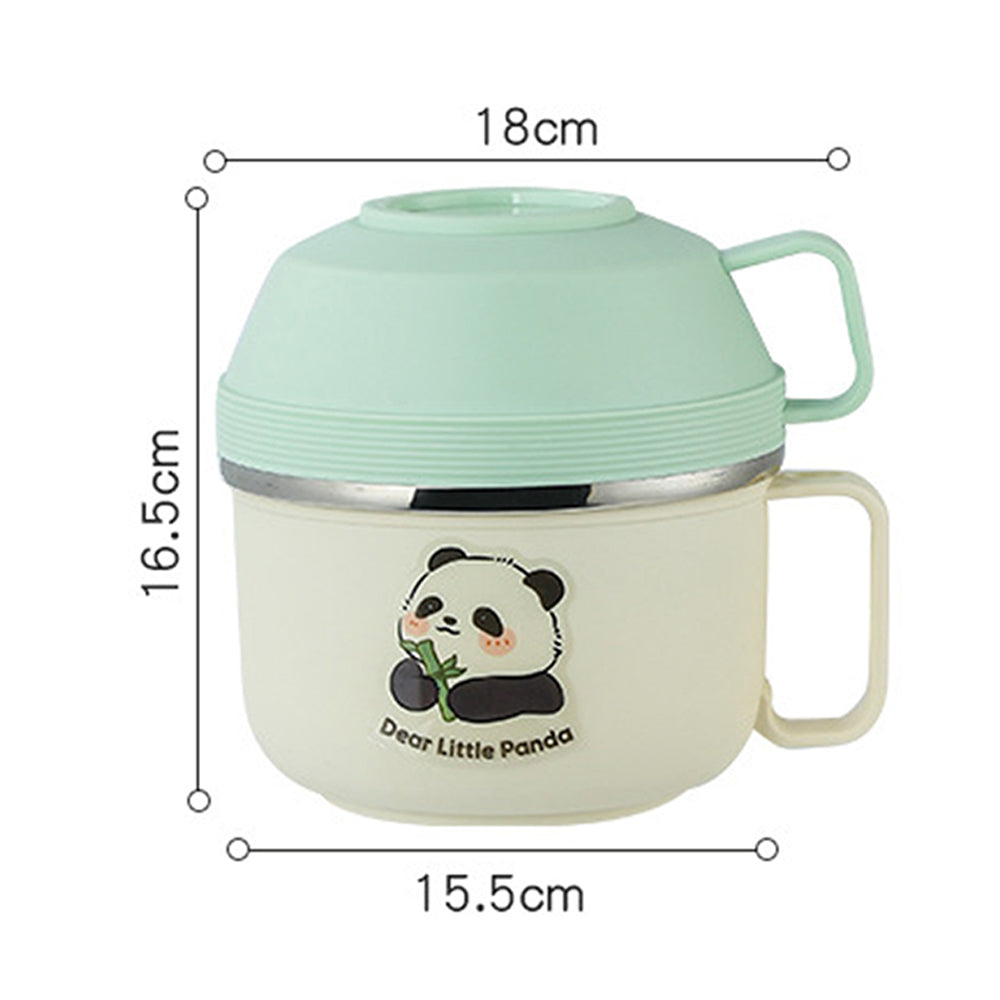 Little Surprise Box Happy Panda ,Dual Handle Soup and Noodles Lunch Box with matching Cover