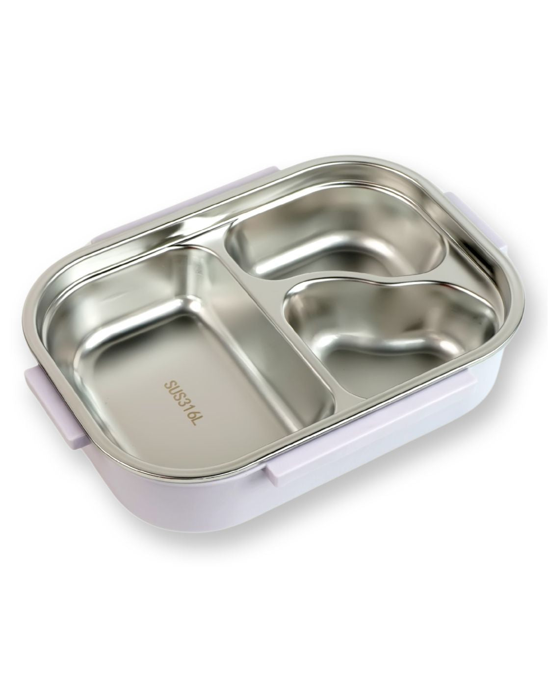 Purple Lunch Time 2 pcs Stainless Steel Kids Lunch Box with matching Lunch Bag