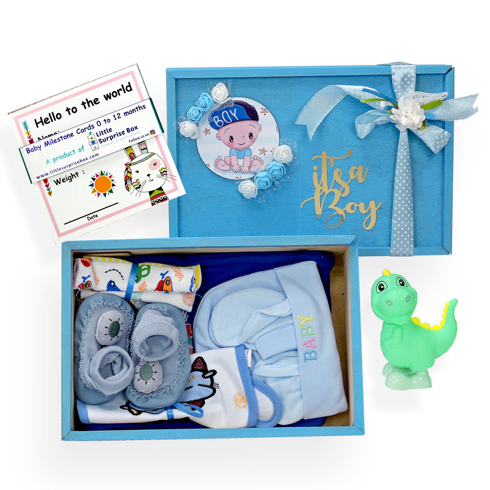 Little Surprise Box - Blue Joy Newborn Hamper Gift Set