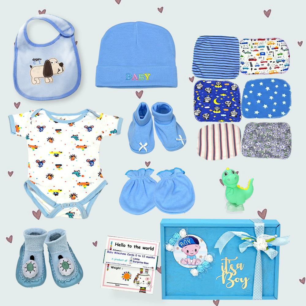 Little Surprise Box - Blue Joy Newborn Hamper Gift Set