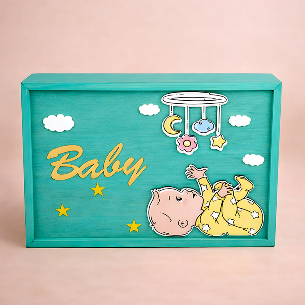 Little Surprise Box - Green Twinkle Star Newborn Hamper Gift Set