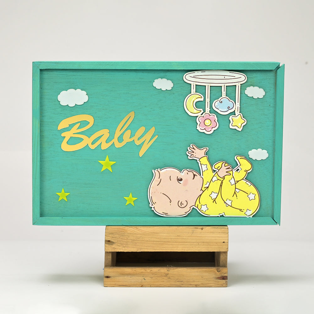 Little Surprise Box - Green Twinkle Star Newborn Hamper Gift Set