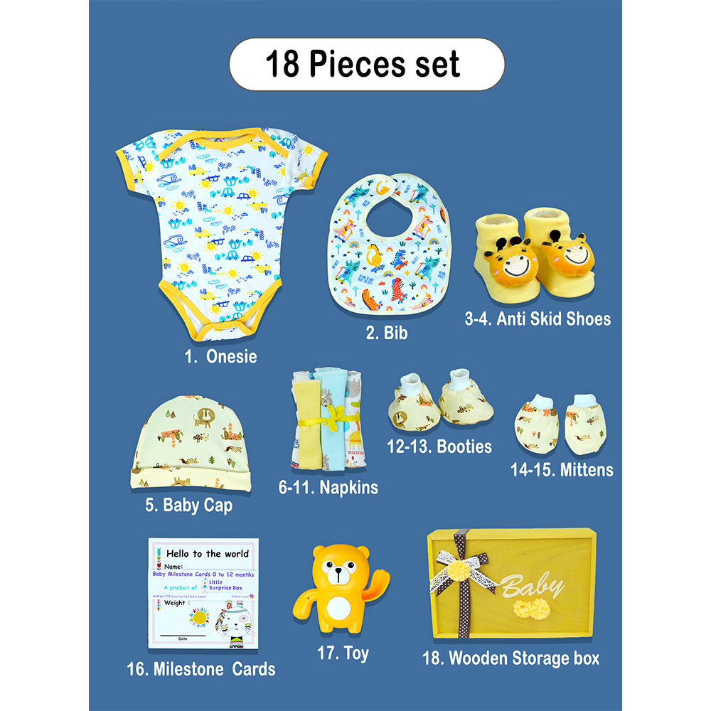 Little Surprise Box - Yellow Sunshine Newborn Hamper Gift Set