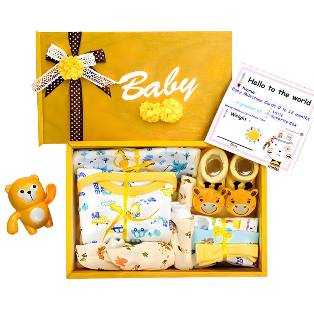 Little Surprise Box - Yellow Sunshine Newborn Hamper Gift Set