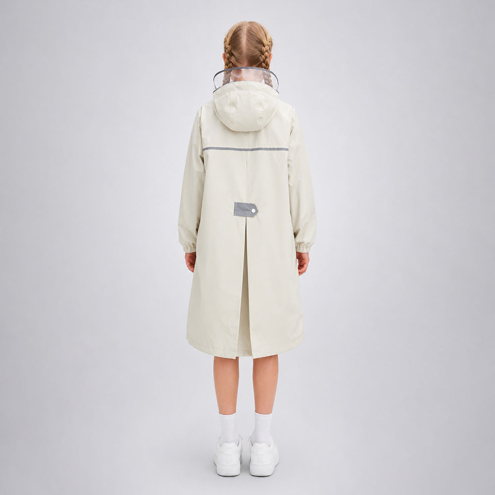 Pocket Patch long Length Raincoat for Kids & Teens