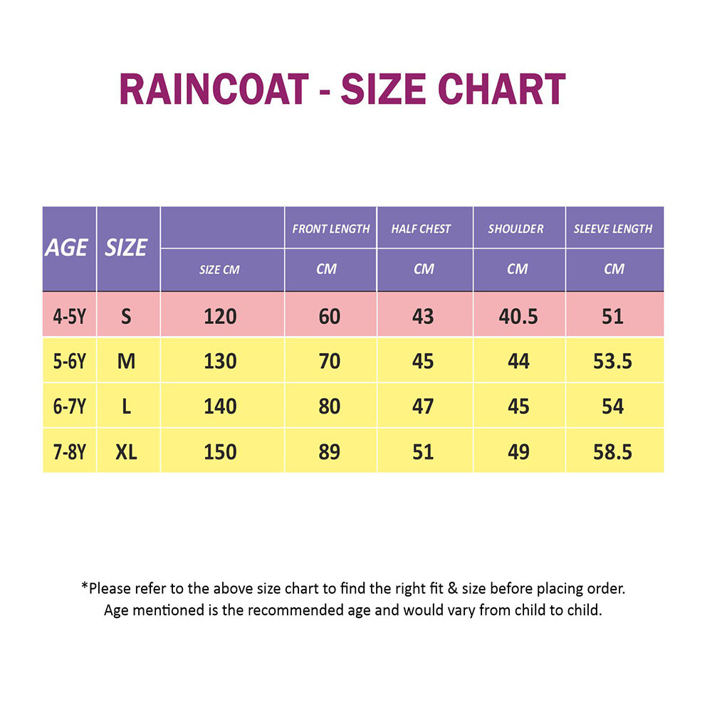 Little Surprise Box, Merry Cherry Theme Knee Length Raincoat For Kids