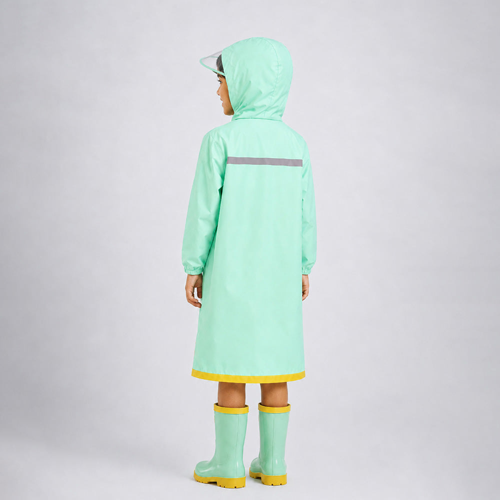 Giraffe Knee Length Raincoat for Kids