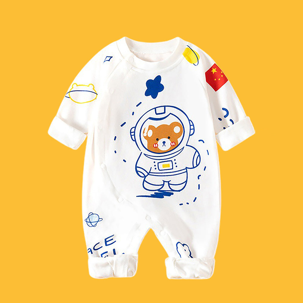 Little Surpise Box, Astronaut Space full sleeves jumpsuit Romper for Tiny Toddlers