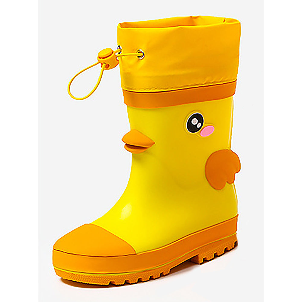 Little Surprise Box Mr. Daffy Quackhead Flexible Rubber Rain Gumboots for Toddlers and Kids