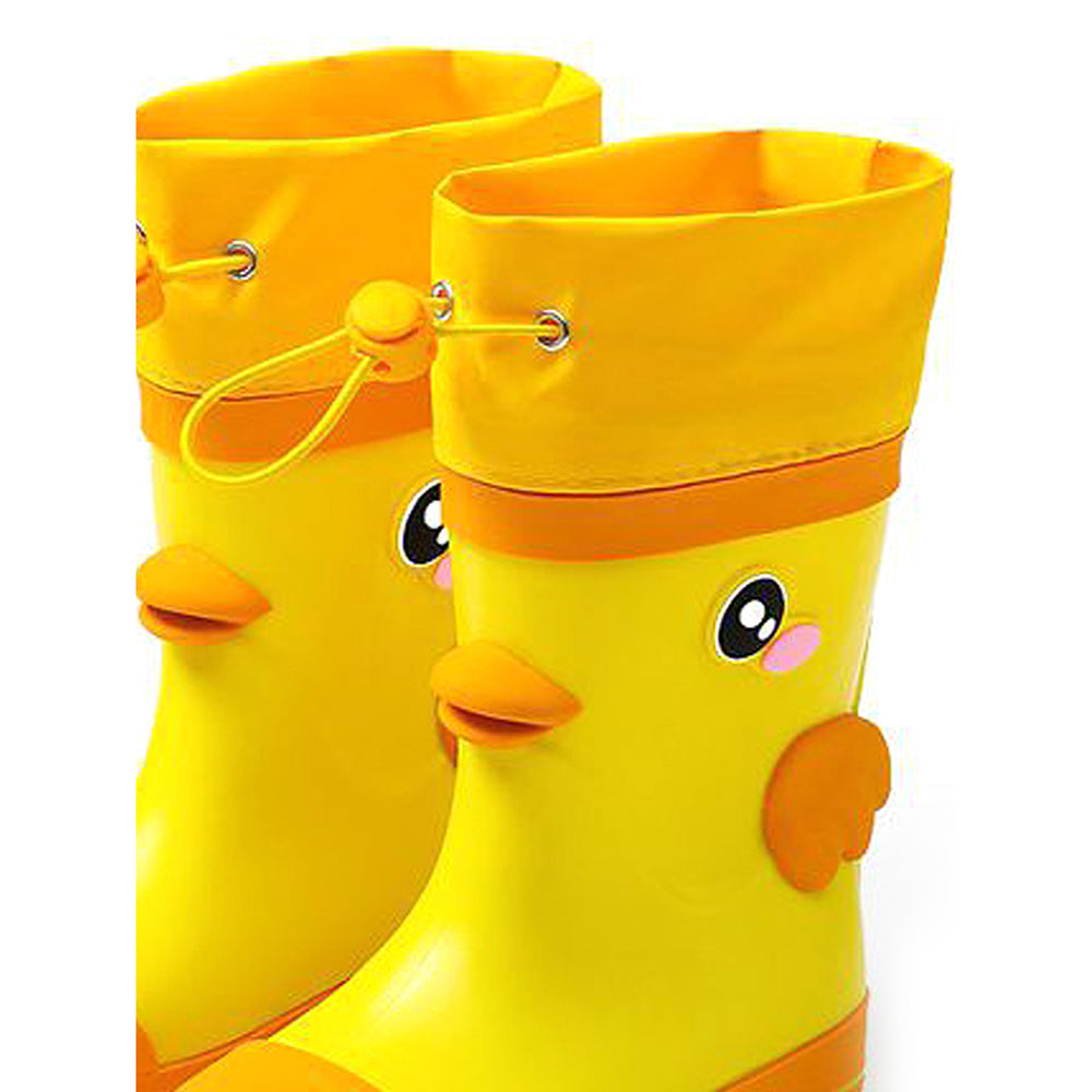 Little Surprise Box Mr. Daffy Quackhead Flexible Rubber Rain Gumboots for Toddlers and Kids