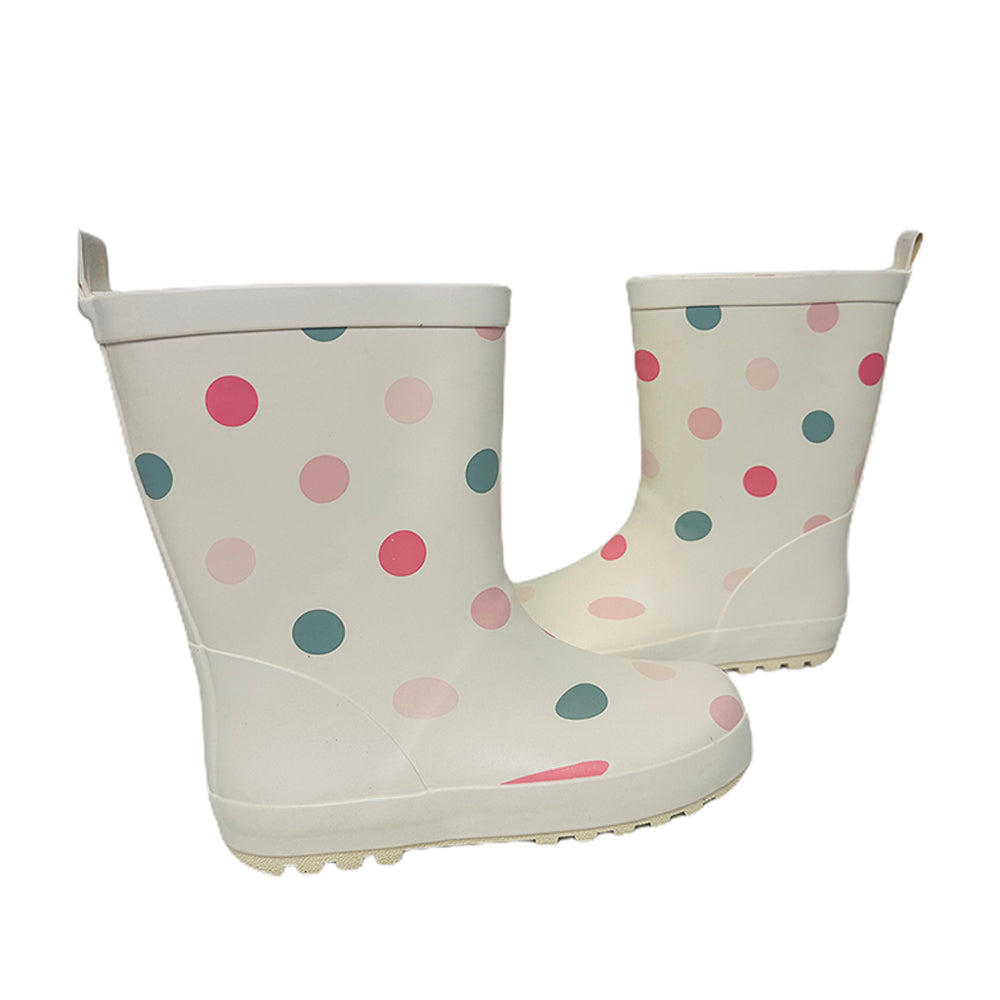 Little Surprise Box Ms. Swiss Dots ,  Flexible Rubber Rain Gumboots for Toddlers and Kids