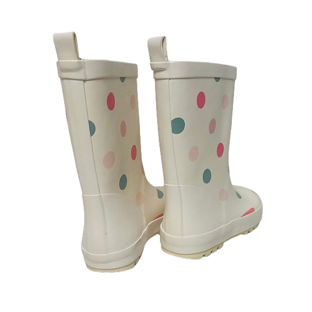 Little Surprise Box Ms. Swiss Dots ,  Flexible Rubber Rain Gumboots for Toddlers and Kids