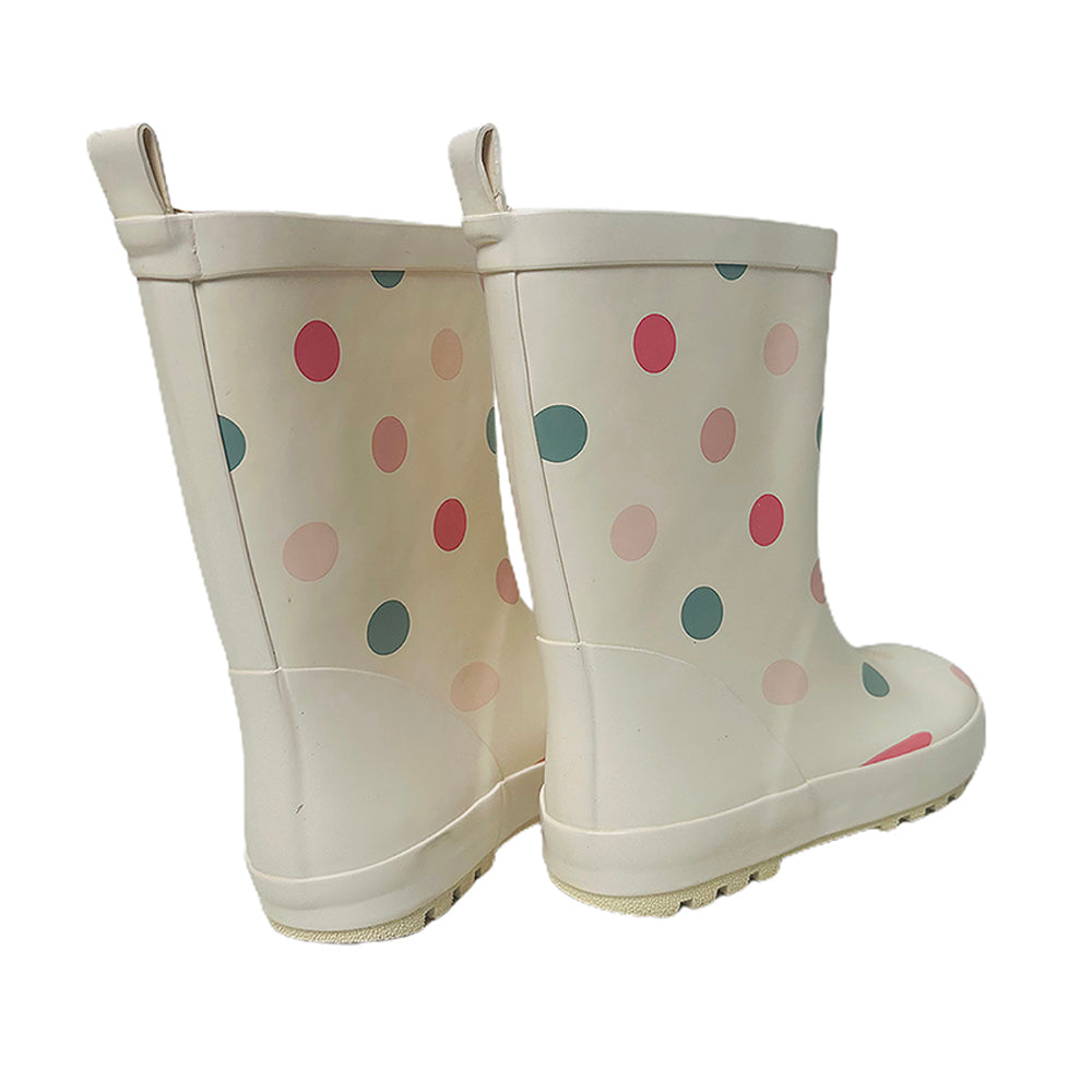 Little Surprise Box Ms. Swiss Dots ,  Flexible Rubber Rain Gumboots for Toddlers and Kids