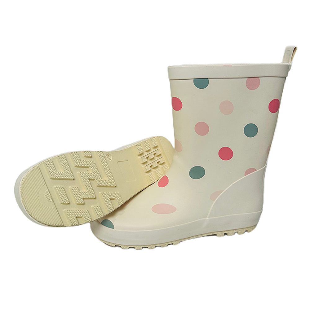 Little Surprise Box Ms. Swiss Dots ,  Flexible Rubber Rain Gumboots for Toddlers and Kids