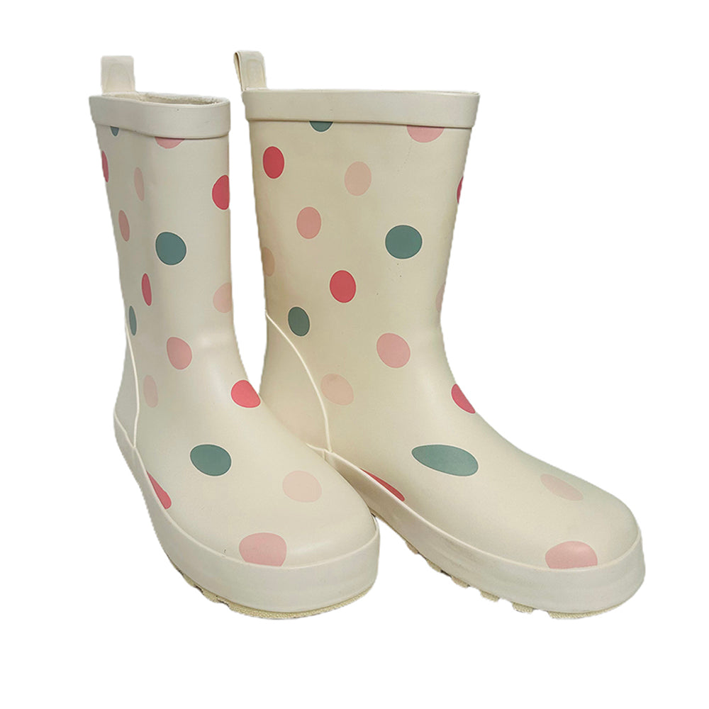 Little Surprise Box Ms. Swiss Dots ,  Flexible Rubber Rain Gumboots for Toddlers and Kids