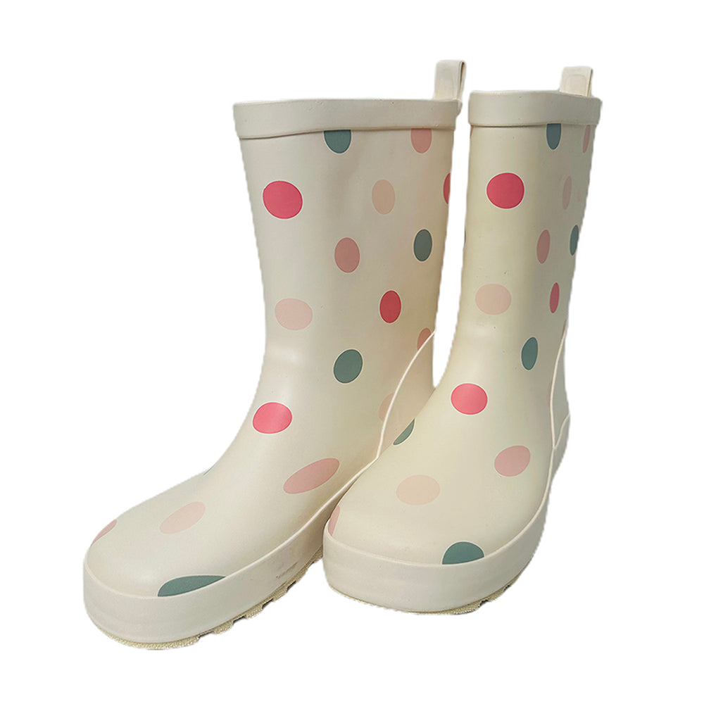 Little Surprise Box Ms. Swiss Dots ,  Flexible Rubber Rain Gumboots for Toddlers and Kids