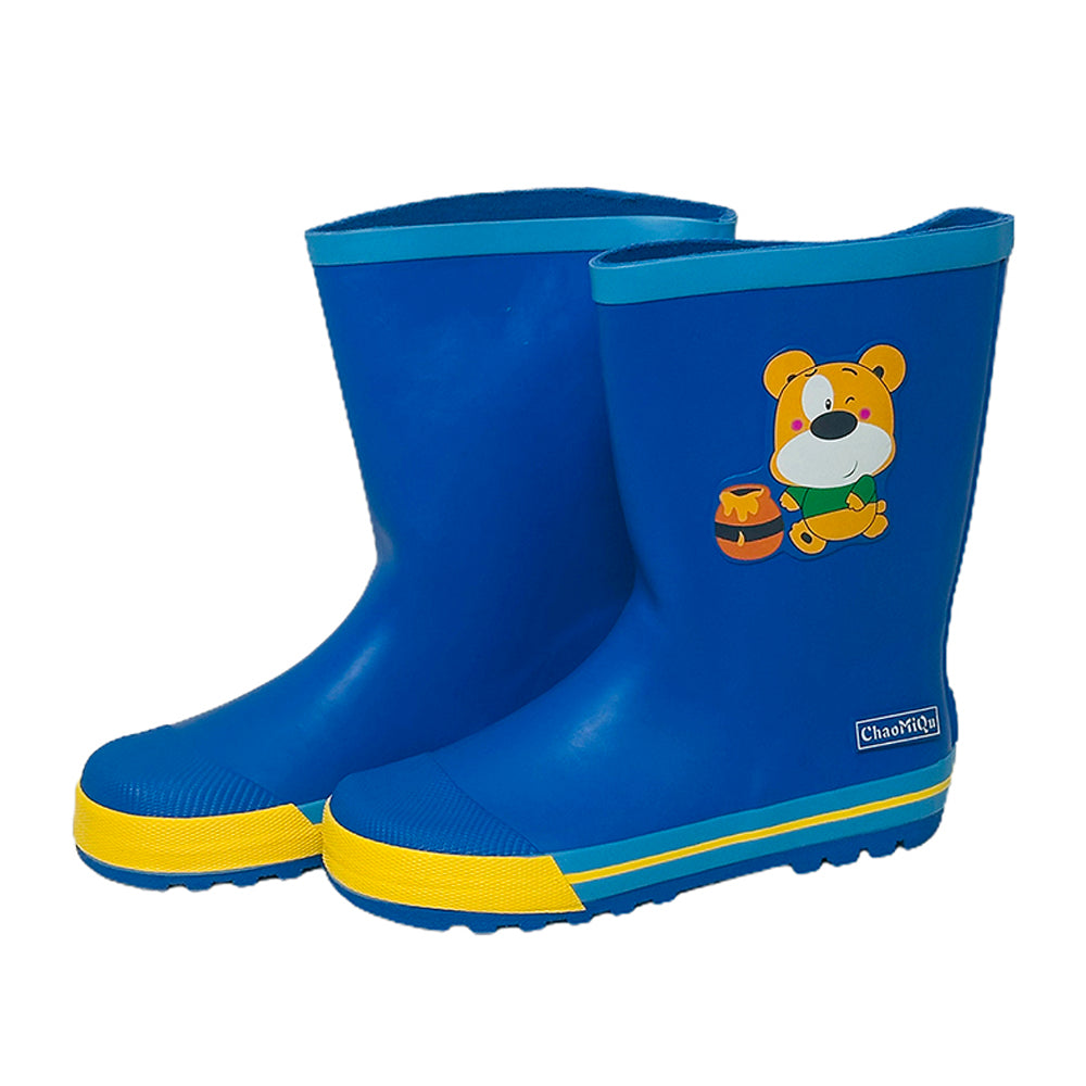 Little Surprise Box Mr. Ted Thomas,  Flexible Rubber Rain Gumboots for Toddlers and Kids