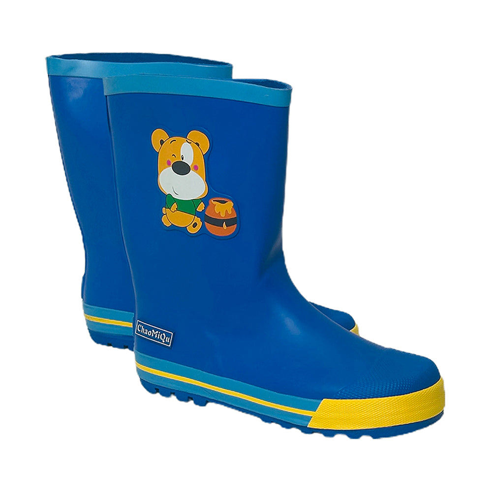 Little Surprise Box Mr. Ted Thomas,  Flexible Rubber Rain Gumboots for Toddlers and Kids