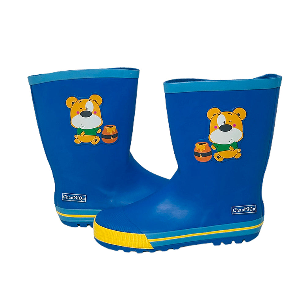 Little Surprise Box Mr. Ted Thomas,  Flexible Rubber Rain Gumboots for Toddlers and Kids