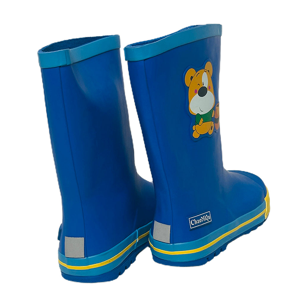 Little Surprise Box Mr. Ted Thomas,  Flexible Rubber Rain Gumboots for Toddlers and Kids