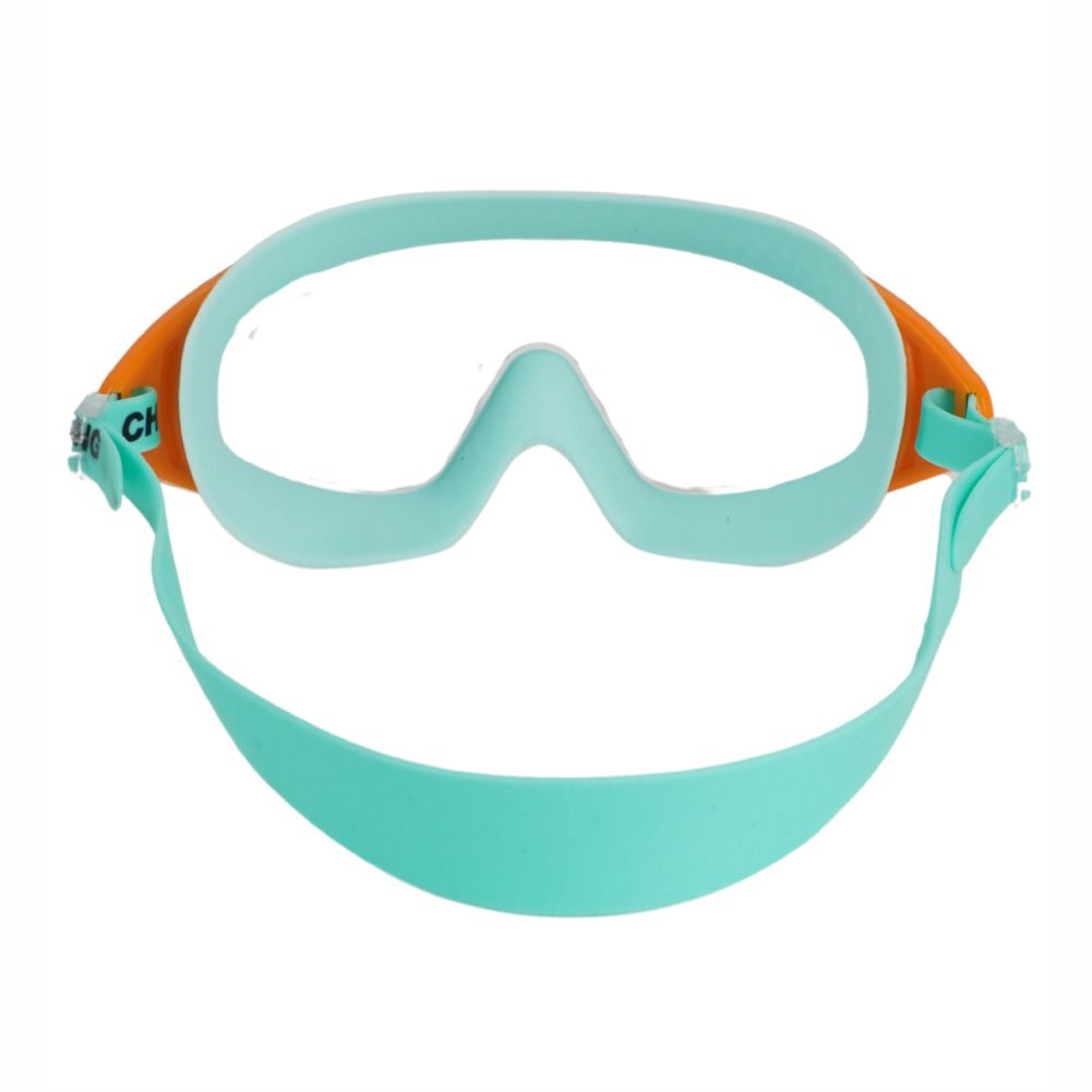 Cheng  Orange Border Blue Casket Anti Fog UV Protection Leakproof Design Swim Goggles for Kids,  8yrs - 15yrs