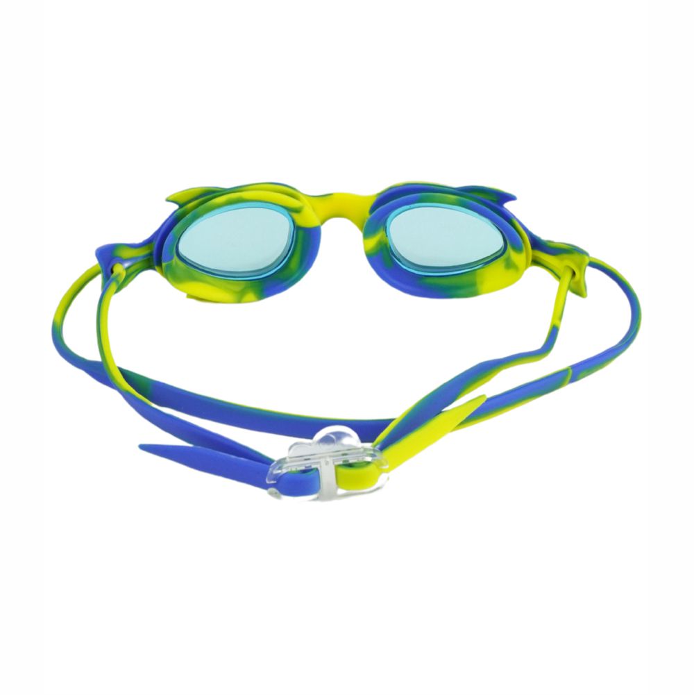 Yellow & Blue Fishtail Designed Frame, Anti Fog UV Protection Leakproof Design Swim Goggles for Kids, 3 years - 8 years