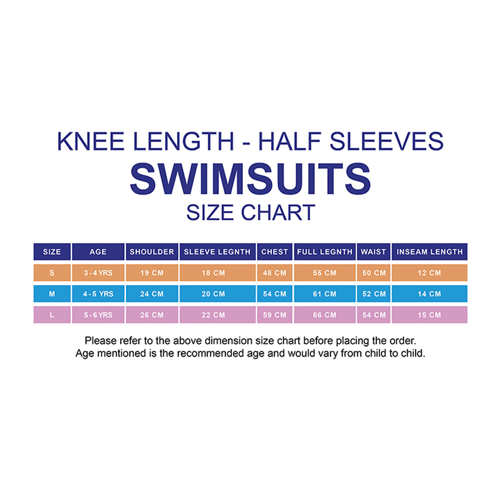 Little Surprise Box One piece Knee Length Kids Swimwear Geometric print ,UPF 50+ with Cap