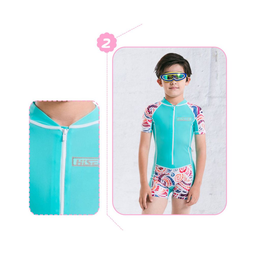 Mint Printed Design knee length Swimwear for Kids and Teens