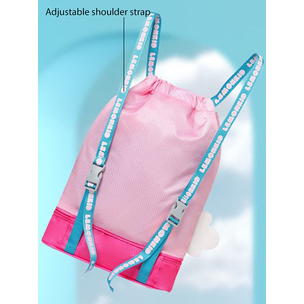 Pink Kids Bunny ears , waterproof Swimming Bag/Beach Bag