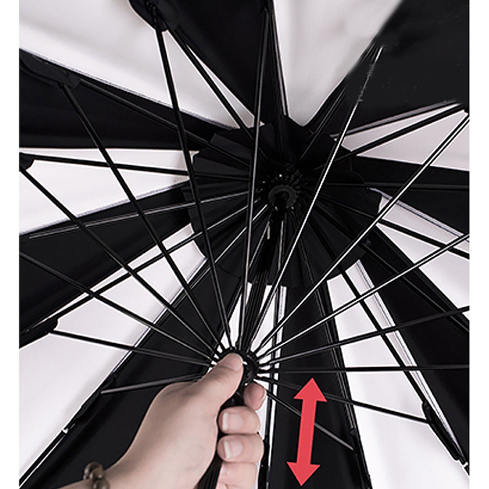 Little Surprise Box Black & white Pagoda Style Umbrella for Teens and Adults